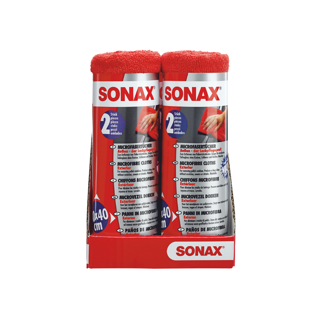 Sonax Pack 2 Panos de Microfibra para Exterior
