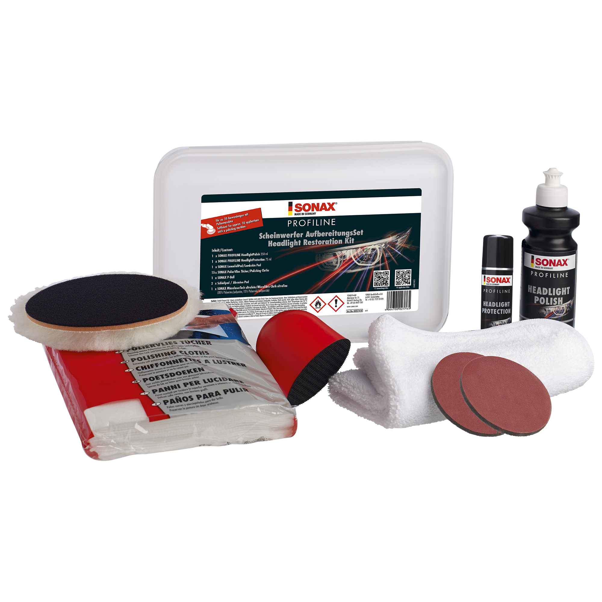 Sonax Headlight Restoration Kit – Professional